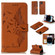 iPhone 15 Pro Feather Pattern Litchi Texture Leather Phone Case - Brown