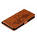 iPhone 15 Pro Feather Pattern Litchi Texture Leather Phone Case - Brown