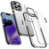 iPhone 15 Pro iPAKY MT Series Transparent PC+TPU Phone Case - Dark Red