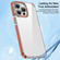 iPhone 15 Pro iPAKY MT Series Transparent PC+TPU Phone Case - Dark Red