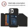 iPhone 15 Pro Skin Feel PU + TPU + PC Back Cover Shockproof Case - Black