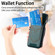 iPhone 15 Pro Denim Texture Leather Skin Phone Case with Card Slot - Green