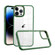 iPhone 15 Pro Macaron High Transparent PC Phone Case - Green