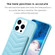 iPhone 15 Pro BF26 Wave Pattern Card Bag Holder Phone Case - Blue iPhone 15 Pro BF26 Wave Pattern Card Bag Holder Phone Case - Blue