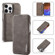 LC.IMEEKE Hon Ancient Series Flip Leather Phone Case iPhone 15 Pro - Brown