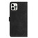 iPhone 15 Pro Flower Embossing Pattern Leather Phone Case - Black