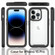 iPhone 15 Pro Starry Sky Solid Color Shockproof TPU Clear PC Phone Case - Sky Blue