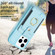 iPhone 15 Pro BF27 Metal Ring Card Bag Holder Phone Case - Blue