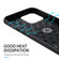 iPhone 15 Pro Metal Ring Holder TPU Phone Case - Black+Blue