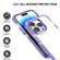 iPhone 15 Pro Two-color TPU Transparent PC Shockproof Phone Case - Blue