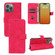 iPhone 15 Pro Skin Feel Magnetic Flip Leather Phone Case - Rose Red