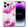iPhone 15 Pro IMD Shell Pattern TPU Phone Case - Red Marble