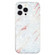 iPhone 15 Pro IMD Shell Pattern TPU Phone Case - White Marble