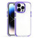 iPhone 15 Pro Two-color TPU Transparent PC Shockproof Phone Case - Purple iPhone 15 Pro Two-color TPU Transparent PC Shockproof Phone Case - Purple