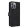 iPhone 15 Pro Skin Feel Magnetic Flip Leather Phone Case - Black