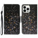 iPhone 15 Pro 3D Colored Drawing Flip Leather Phone Case - Pentagram