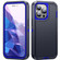 iPhone 15 Pro Life Waterproof Rugged Phone Case - Dark Blue + Royal Blue