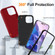 iPhone 15 Pro Life Waterproof Rugged Phone Case - Red + Black