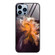 iPhone 15 Pro Marble Pattern Glass Protective Phone Case - Typhoon