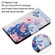 iPhone 15 Pro 3D Colored Drawing Flip Leather Phone Case - Purple butterfly
