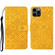iPhone 15 Pro Ethnic Style Embossed Pattern Leather Phone Case - Yellow
