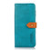 iPhone 15 Pro KHAZNEH Dual-color Cowhide Texture Flip Leather Phone Case  - Blue
