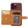 iPhone 15 Pro Calfskin Card Slot TPU + PU Phone Case - Brown