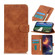 iPhone 15 Pro KHAZNEH Retro Texture Leather Phone Case - Brown