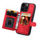 iPhone 15 Pro Skin Feel Dream RFID Anti-theft PU Card Bag Phone Case - Red