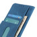 iPhone 15 Pro KHAZNEH Retro Texture Leather Phone Case - Blue