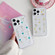 iPhone 15 Pro Gypsophila Flowers Pattern TPU Protective Phone Case - Purple
