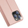 iPhone 15 Pro DUX DUCIS Skin Pro Series Flip Leather Phone Case - Rose Gold