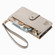 iPhone 15 Pro Love Zipper Lanyard Leather Phone Case - Gray