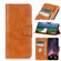 iPhone 15 Pro Mirren Crazy Horse Texture Horizontal Flip Leather Phone Case - Brown
