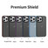 iPhone 15 Pro Brilliant Series Micro-frosted Anti-fingerprint PC Phone Case - Dark Blue