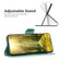 iPhone 15 Pro Embossing Two Butterflies Pattern Leather Phone Case - Green