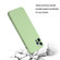 iPhone 15 Pro Straight Edge Solid Color TPU Shockproof Phone Case - Matcha Green