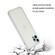 iPhone 15 Pro Straight Edge Solid Color TPU Shockproof Phone Case - Transparent