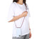 iPhone 15 Pro Transparent Acrylic Airbag Shockproof Phone Protective Case with Lanyard - Red Apricot Grey Fine Lines