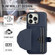 iPhone 15 Pro Shockproof Leather Phone Case with Card Holder - Blue