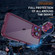 iPhone 15 Pro PC + TPU Phone Case with Lens Film - Rose Red