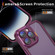 iPhone 15 Pro PC + TPU Phone Case with Lens Film - Rose Red