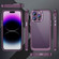 iPhone 15 Pro PC + TPU Phone Case with Lens Film - Light Purple