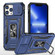 iPhone 15 Pro Armor PC + TPU Camera Shield Phone Case - Navy Blue