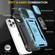 iPhone 15 Pro Armor PC + TPU Camera Shield Phone Case - Light Blue