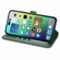 iPhone 15 Pro Retro Solid Color Buckle Leather Phone Case - Green