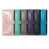iPhone 15 Pro Mandala Flower Embossed Leather Phone Case - Green