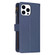 iPhone 15 Pro 9 Card Slots Zipper Wallet Leather Flip Phone Case - Blue