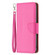 iPhone 15 Pro Litchi Texture Pure Color Flip Leather Phone Case - Rose Red