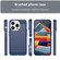 iPhone 15 Pro Brushed Texture Carbon Fiber TPU Phone Case - Blue